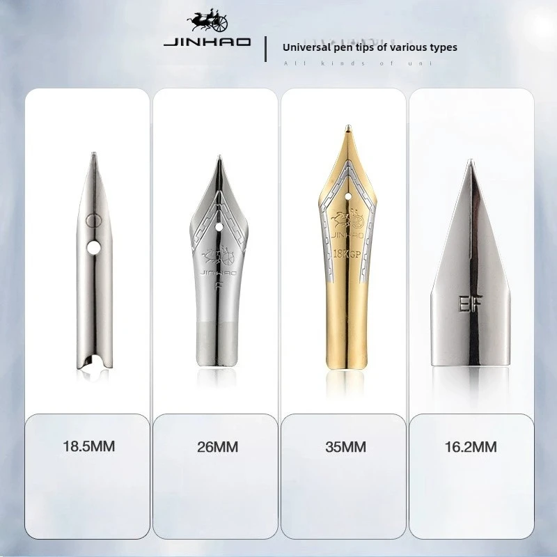 

1PC JINHAO Fountain Pen Iridium Replaced EF/F/M Nib For 9019/X159/82/82 mini/100/9056/9036 Stationery School Office Supplies