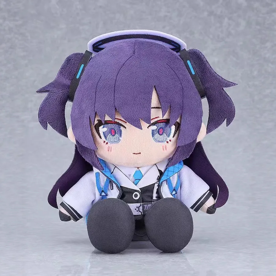 

Anime School Girls Plush Toy Set Gray Wolf Ear & Helmet Character Stuffed Doll Super Soft Cotton Gift for Fans Collection