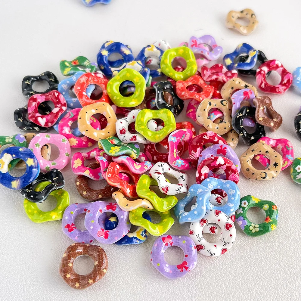 

Cordial Design 200Pcs 16*16MM DIY Beads/Hand Made/Paint Effect/Wave Shape/DIY Fancy Beads/Jewelry Findings & Components #19797