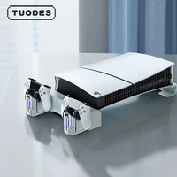 Soporte de refrigeración Horizontal Tuodes con cargador de controlador, ventiladores ajustables con luz RGB, estación de carga rápida para PS5 Pro/PS5 Slim