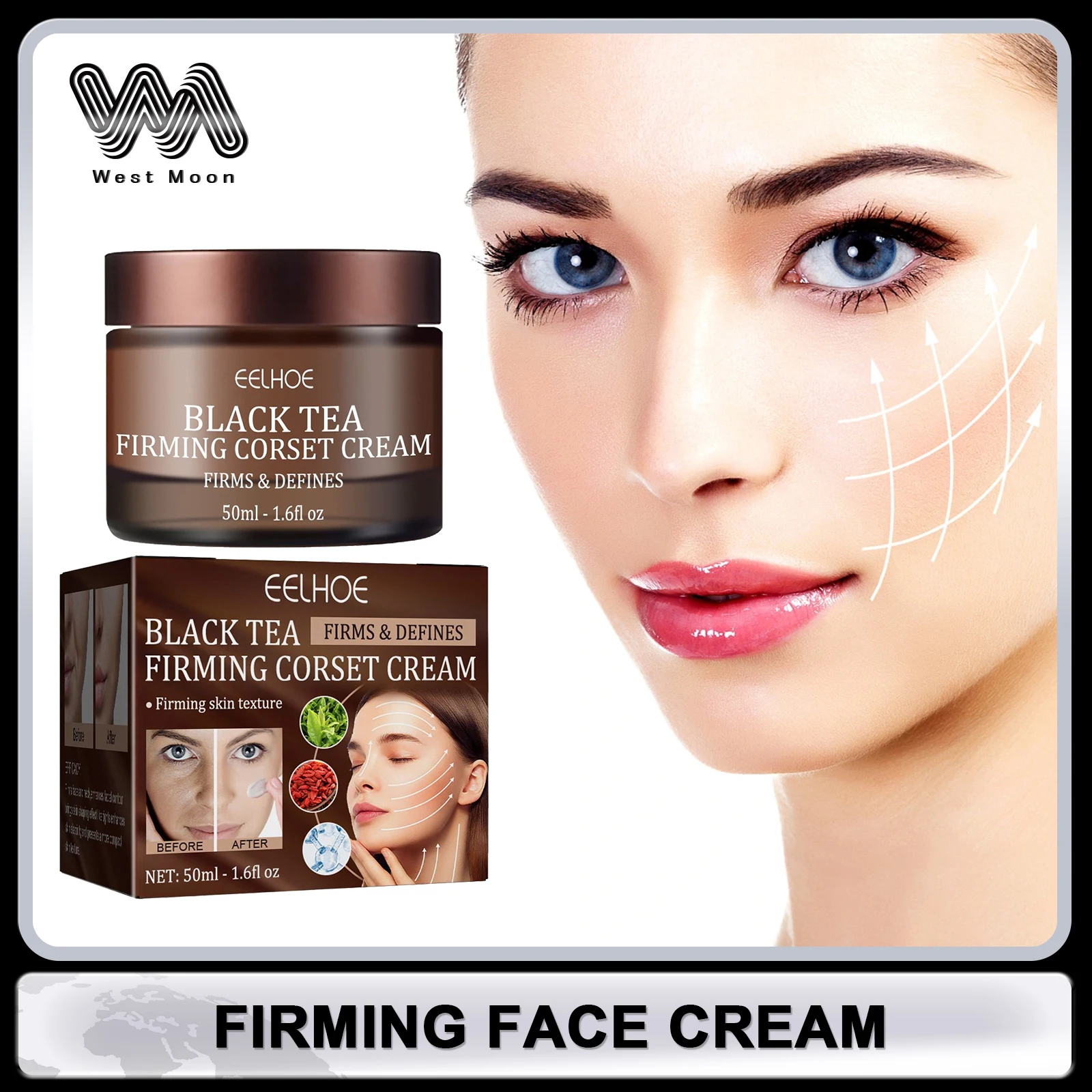 

Firming Face Cream Lifting Skin Moisturizing Fade Fine Lines Hydrating Face Refreshing Improve Puffiness Nourishing Face Cream