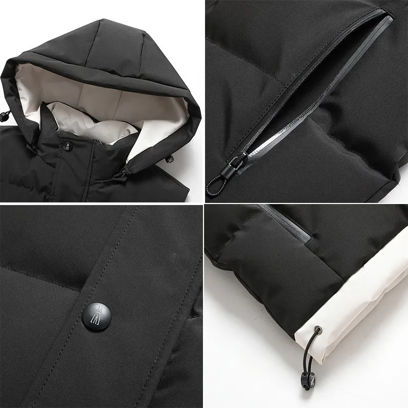 

Мужской утепленный жилет на молнии из хлопка, приталенный, с прямым подолом, вязаный, весна-осень-зима 2025, цветной, верхняя одежда