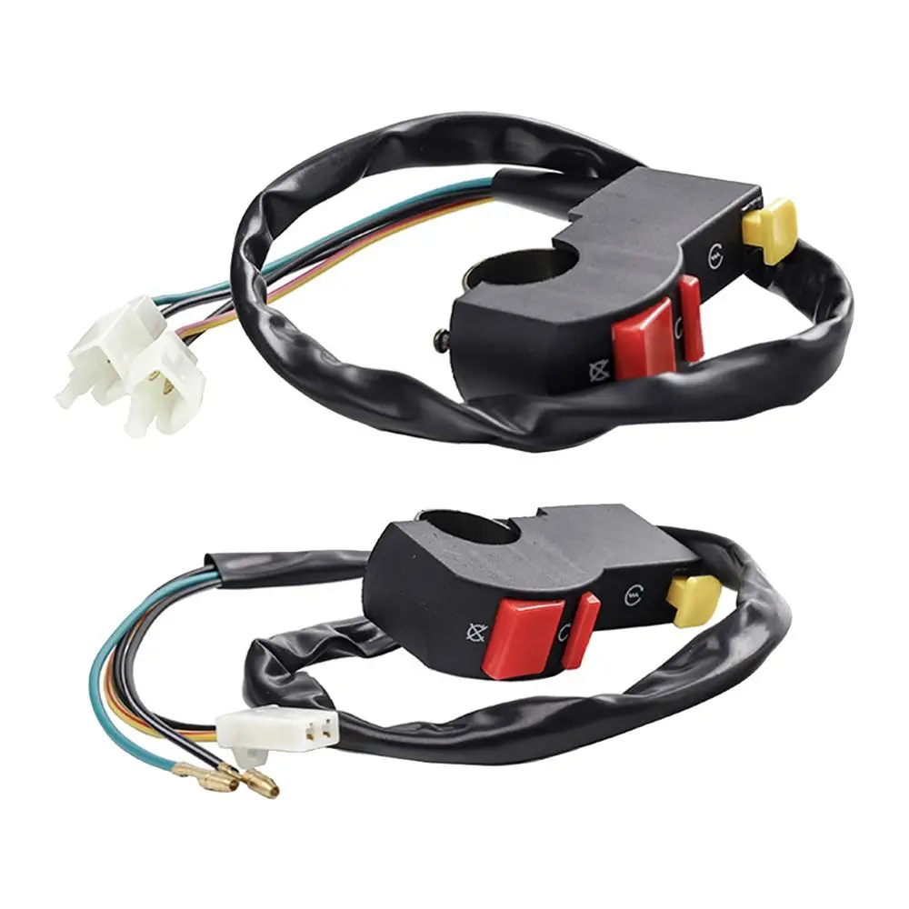 2Styles Electric Start Stop On Off Button Plastic Black Kill Starter Switch On-Off Toggle Switch Motorcycle Dirt ATV Quad Bike