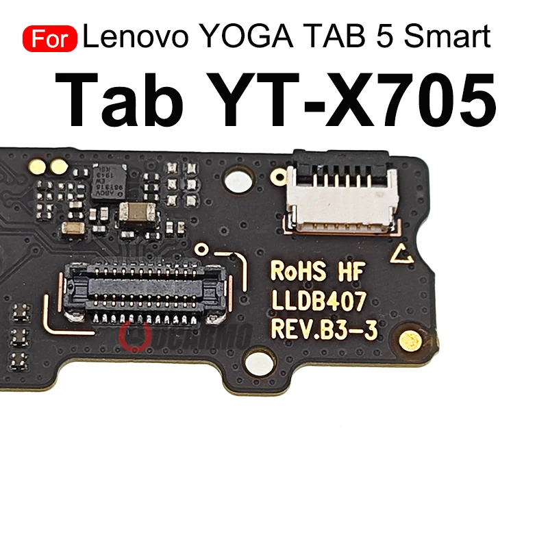 LCD Screen Connection Main Board Flex Cable And Charging Port Charger Dock For Lenovo Yoga TAB 5 Smart Tab YT-X705 YT-X705L