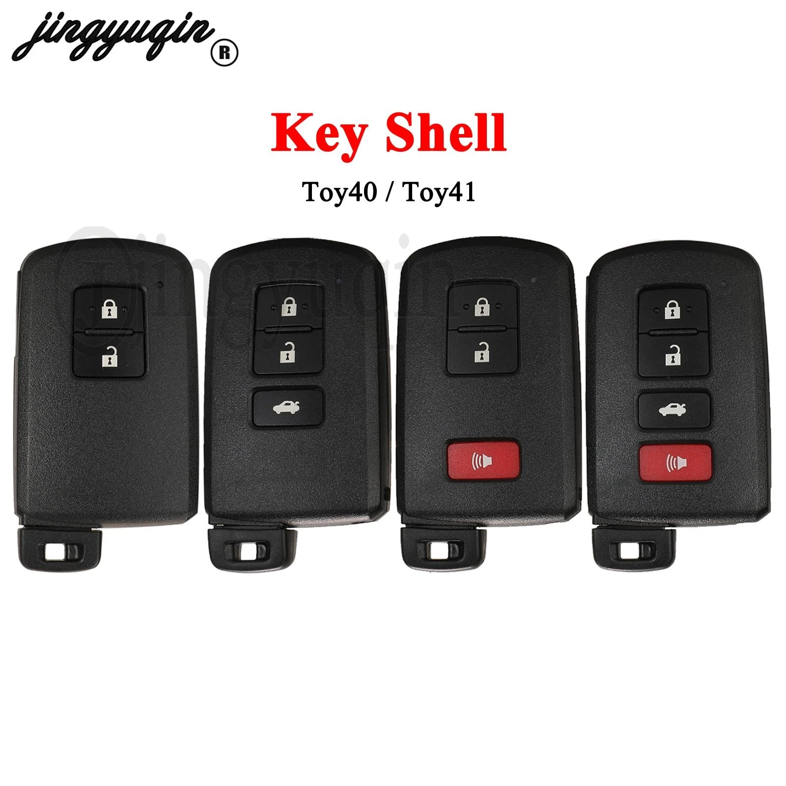 

Jingyuqin 2/3/4 кнопки для Toyota Camry Corolla Avalon Rav4 Land Cruiser, чехол для дистанционного ключа автомобиля, неразрезанная игрушка40/игрушка41 Blade