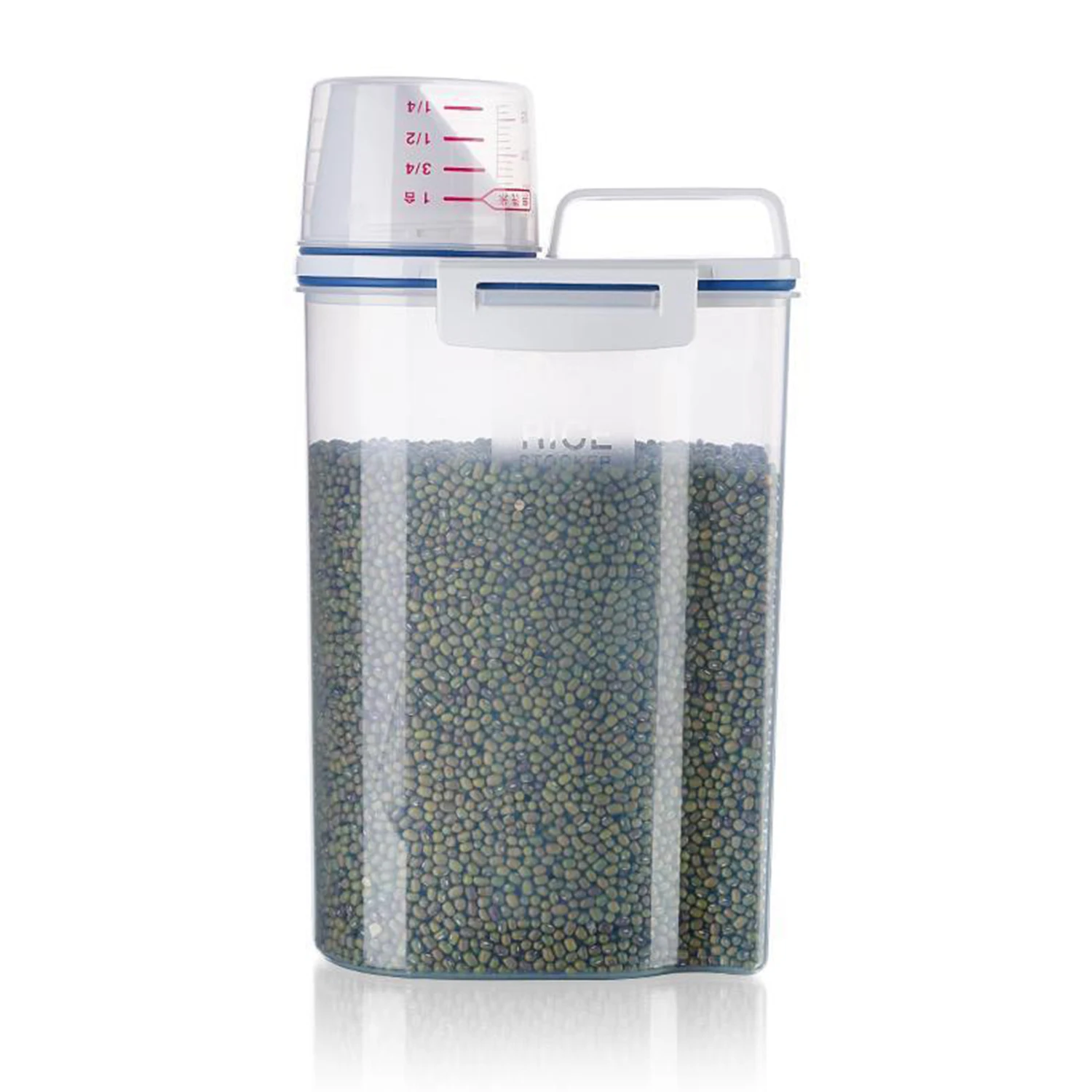 

2L Food Grade Plastic Food Storage Container Rice Flour Food Storage Jar Pantry Storage and Storage Box Food Organization Storag