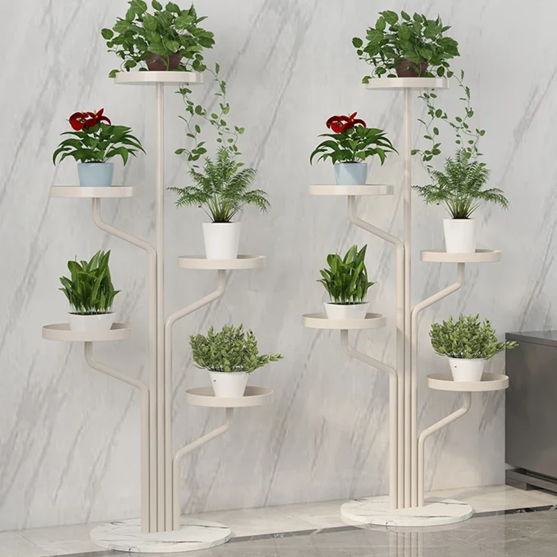 زهرة الجرف غرفة المعيشة رفوف النباتات وضع شرفة حامل داخلي رفوف النبات الحديد الفن الأثاث الحديث Soporte De Plantas FYPS