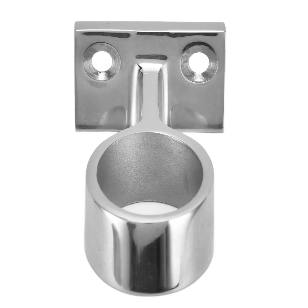 

2 pcs 316 Stainless Steel Boat Hand Rail Fitting 7/8 inch 60 Degree Marine Stanchion Hardware with Screws 1 inch