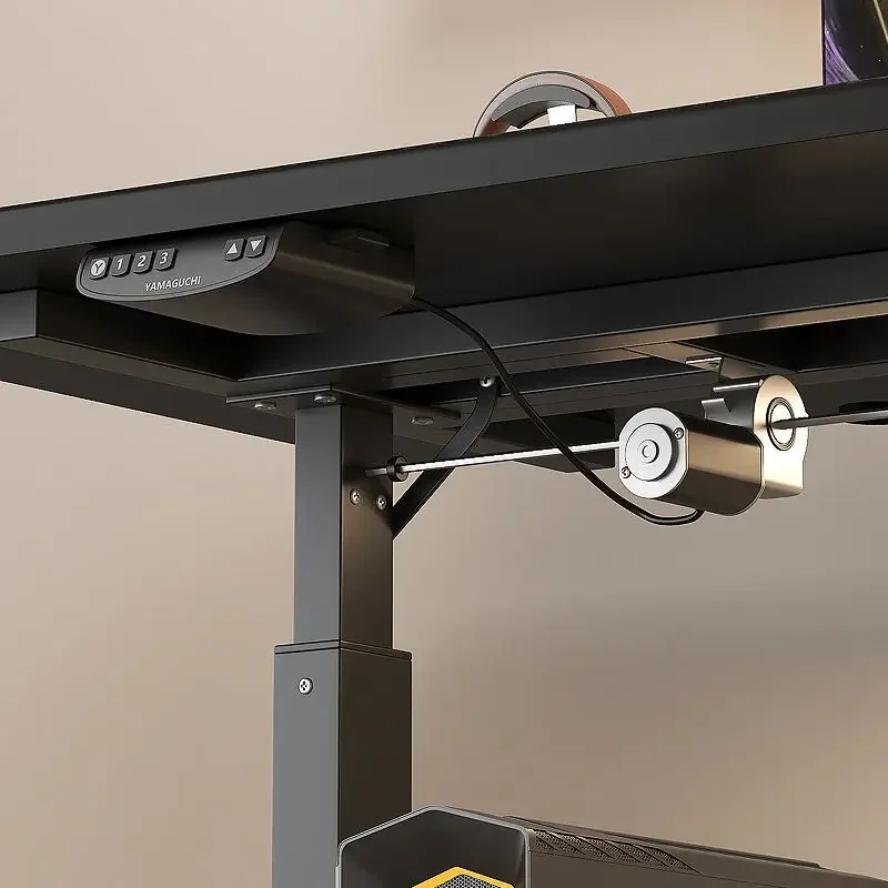 Lifting computer desk Office e-sports Computer Thickened and reinforced Household learning Manual desk