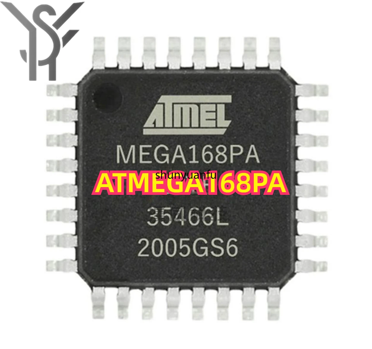 2PCS -100pcs New original  ATMEGA168PA ATMEGA168PA-AU 16KB 1KB 20MHz FLASH 23 LQFP-32Microcontroller Units