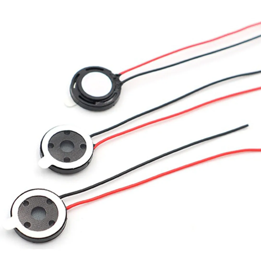 5 Stück 15 mm 1 W 8 Ohm Lautsprecher mit Kabel 15 x 3,7 mm Lautsprecher Audio für Tablet DIY Telefon Computer Trompete Horn