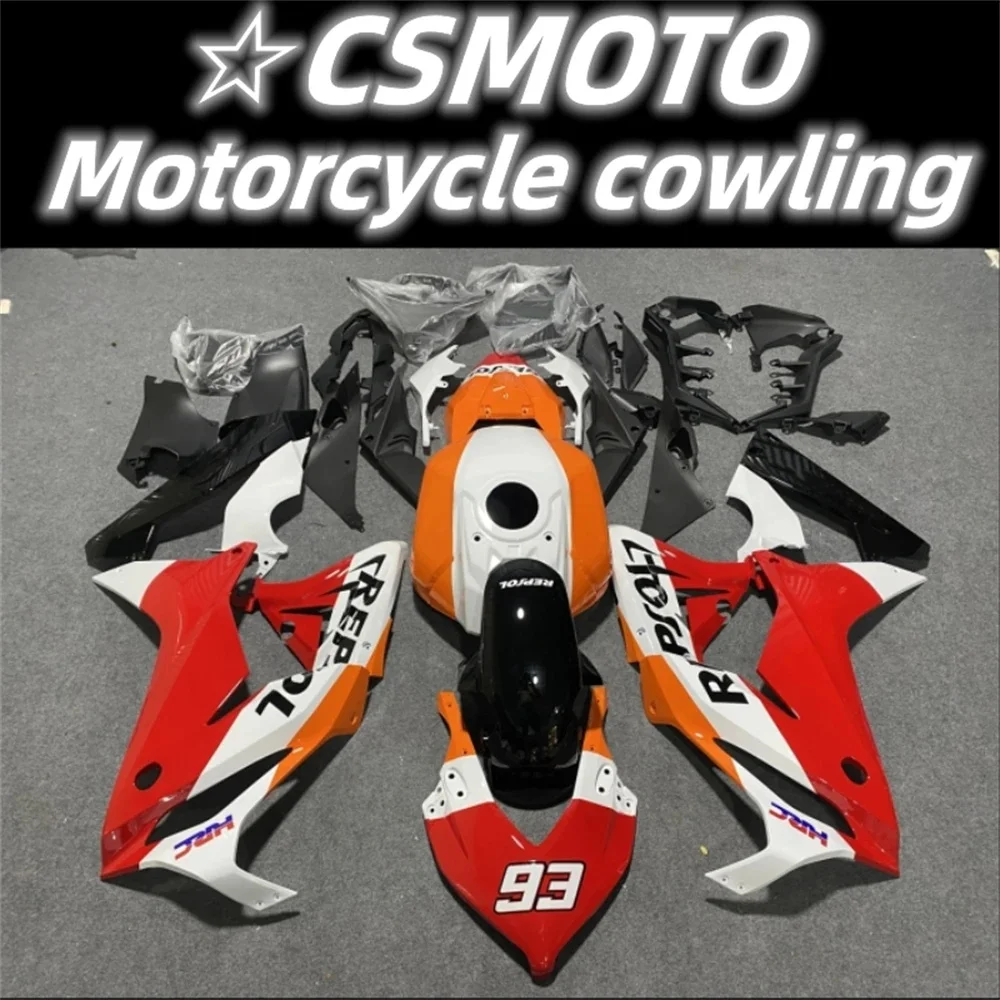 Motorcycle fairing suitable for Honda CBR650R 2019 2020 2021 2022 body setting Red orange white