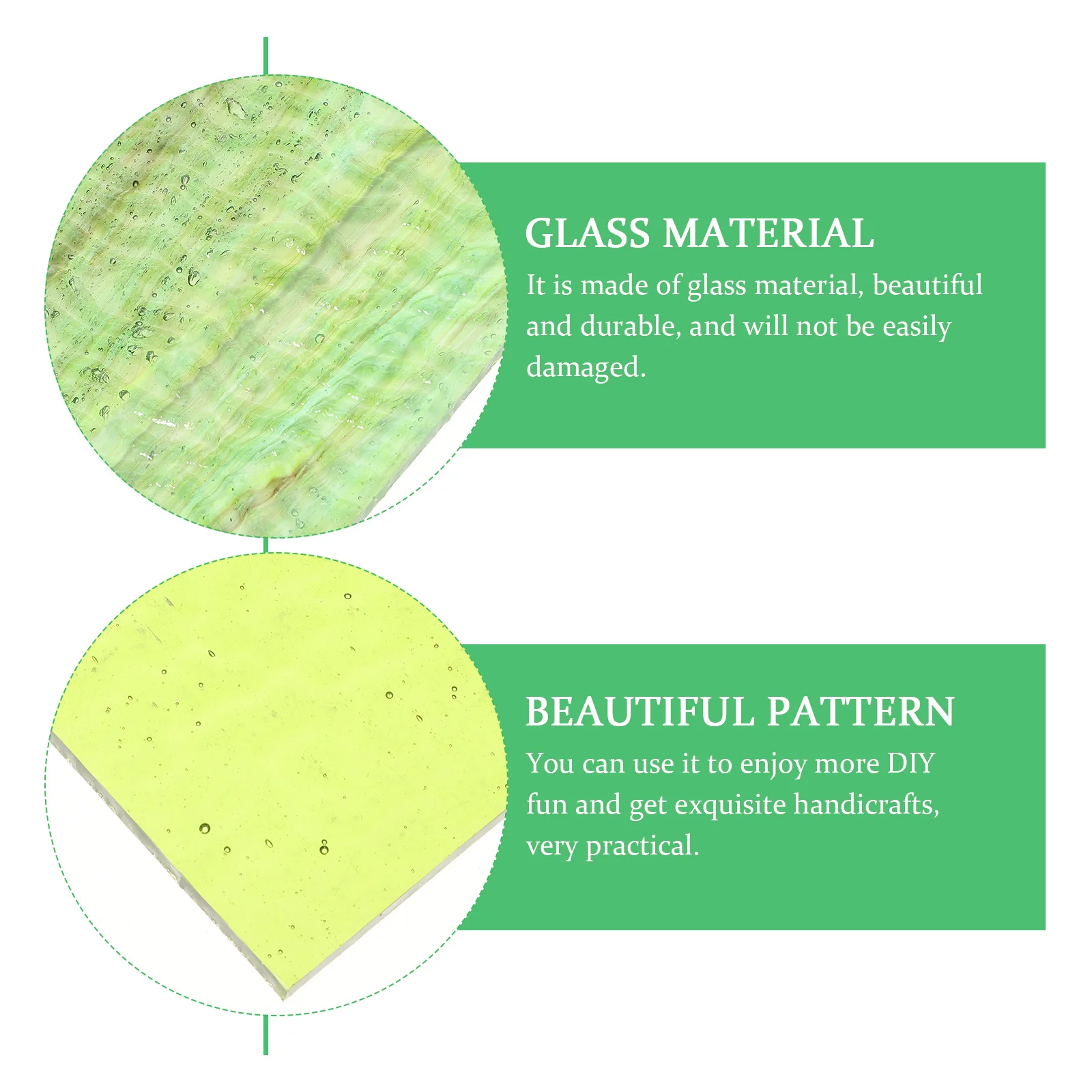 

4Pcs Glass Pieces Decorations DIY Mosaic Materials Stained Glass Sheets for Craft Projects Cathedral Style Projects Materials