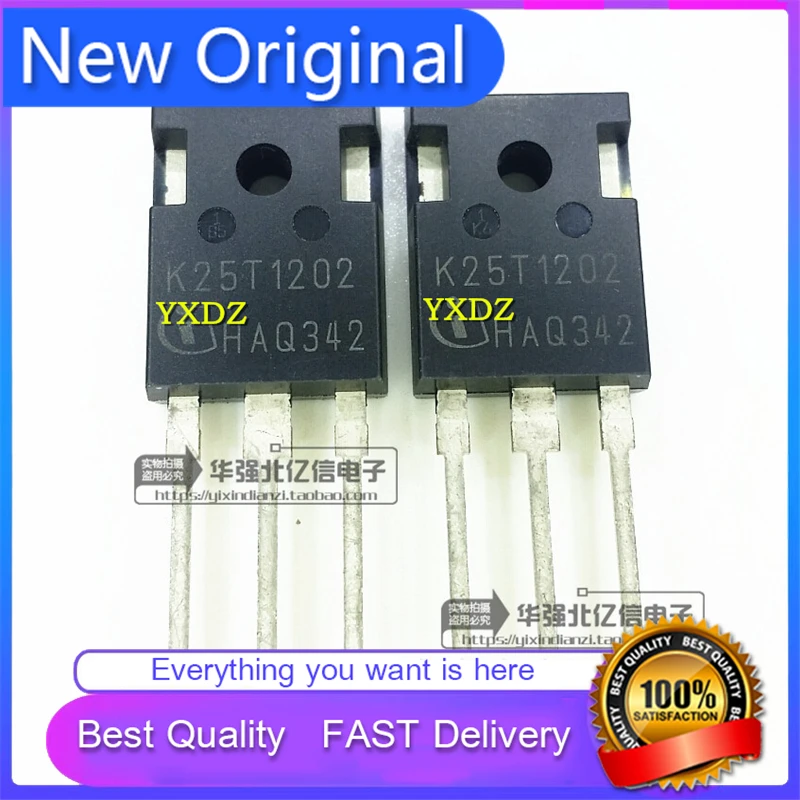 5Pcs/Lot New Original K25T1202 25A1200V INDUCTION COOKER IGBT TUBE TO-247 Good Quality