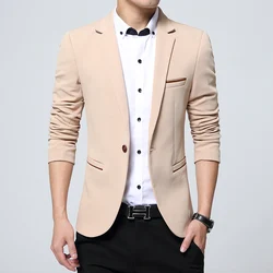 Men's Smart Casual Suit Blazers Slim Fit Sport Coat Fashion Formal Dress Groom Marriage Suit Coat Spring Autumn Outwear