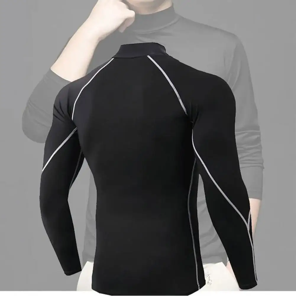 

Polyester Spandex Men Top Stylish Men's Compression Tops for Gym Workouts Sports Quick Dry Trendy Comfortable Fitness for Men