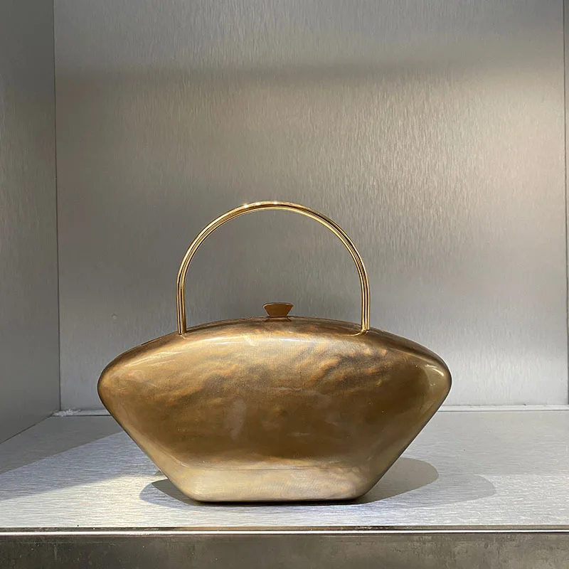 

Брендовая жемчужно-белая телесная акриловая сумка-тоут с металлической ручкой, женские кошельки и сумки на плечо для свадебной вечеринки, роскошные дизайнерские сумки