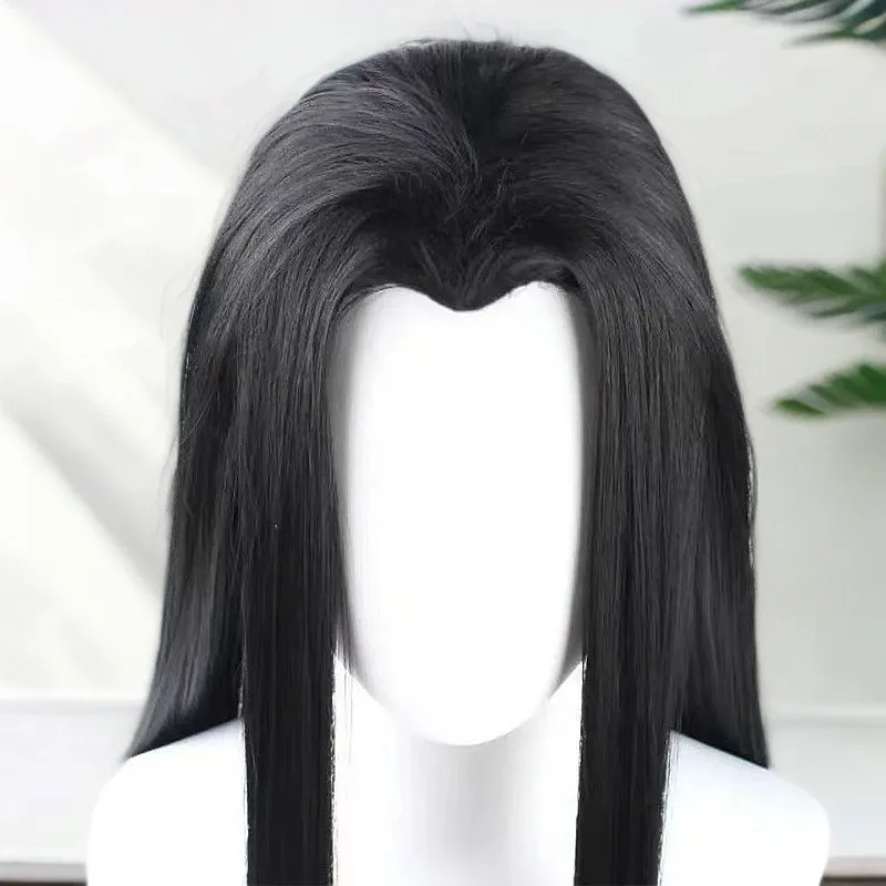 شعر مستعار هانفو شعر طويل مستقيم أبيض زي قديم StyleCOSWomen شعر مستقيم عالمي الجزء الأوسط الانفجارات الطبيعية فول #2