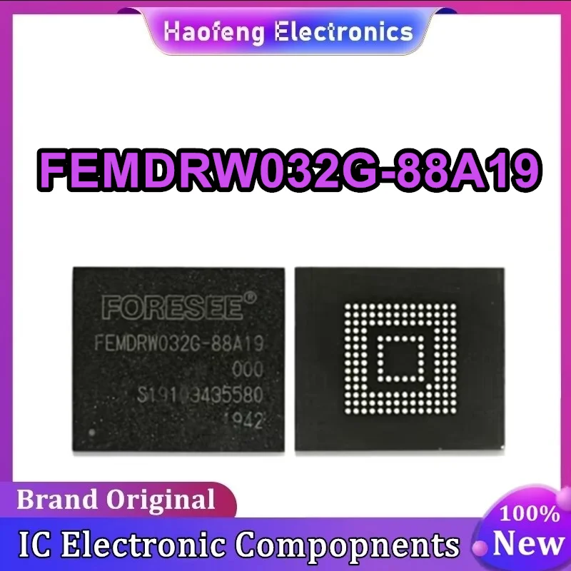 FEMDRW032G-88A19 32GB flash memory eMMC 5.1 version font IC 0-10 New Original in Stock