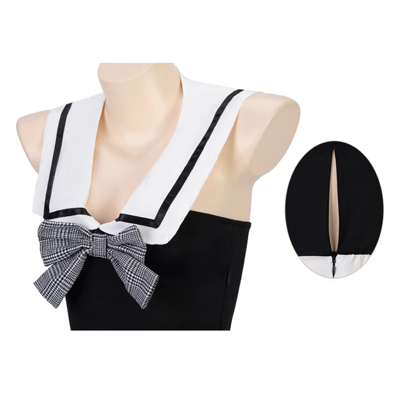 AniLV Kawaii Girl Naval Sailor Uniform Costumes Women Anime Student Dress Swimsuit Outfit Cosplay