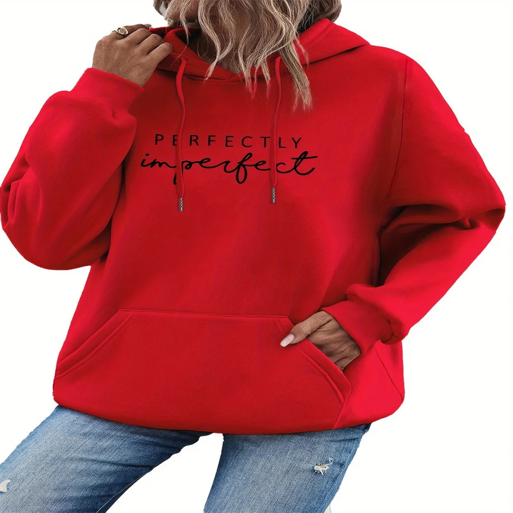 Ladies' Casual Letter Hooded Sweatshirt Versatile And Multifunctional Street Fashion Hooded Sweatshirt Back To School Outfit