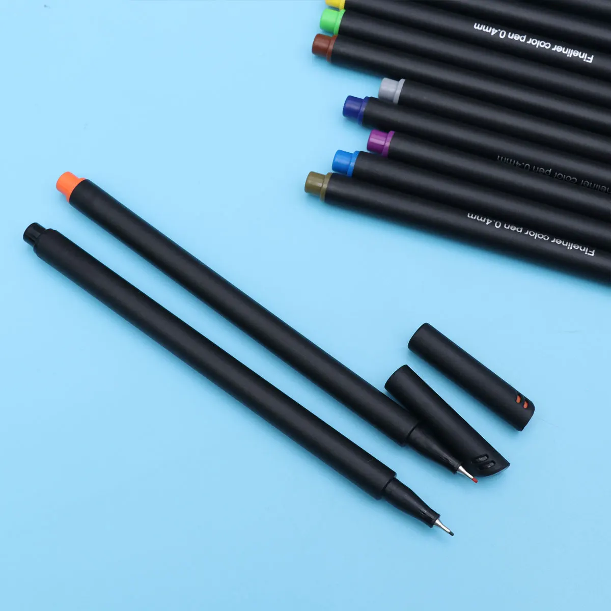 

12Pcs Colorful Fine Tip Marker Pen Set Superfine Metal Clad Tips for Writing Drawing Coloring Home Office Activities 12 Colors