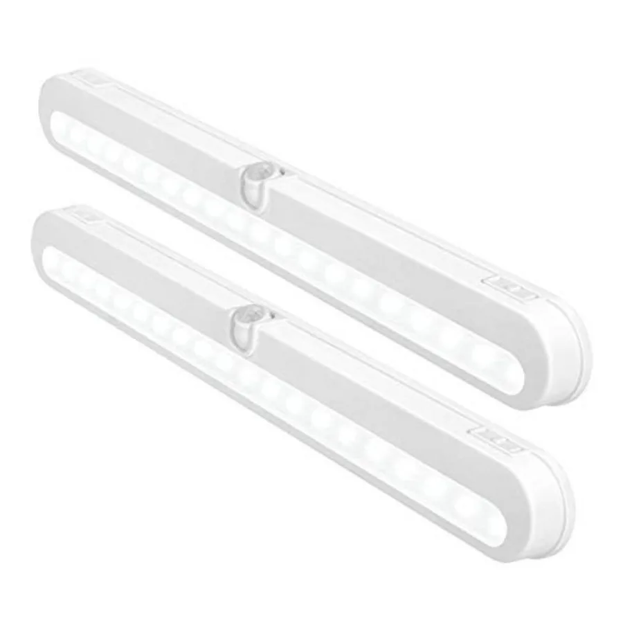 

T01L LED Closet Light - Super Bright 20 LED Under Cabinet Lighting Battery Powered/DC Input Wireless Motion Sensing Light Auto