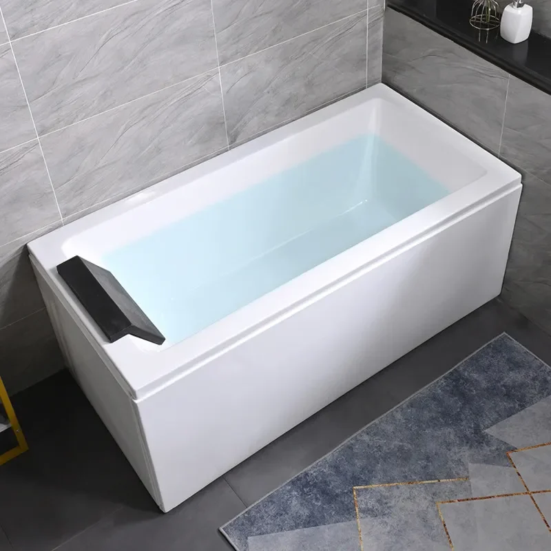 for Small Apartment Free-standing Acrylic Bathtub with Massage Heating Insulation Adult Home Spa Soaking Tub Swimming Pool