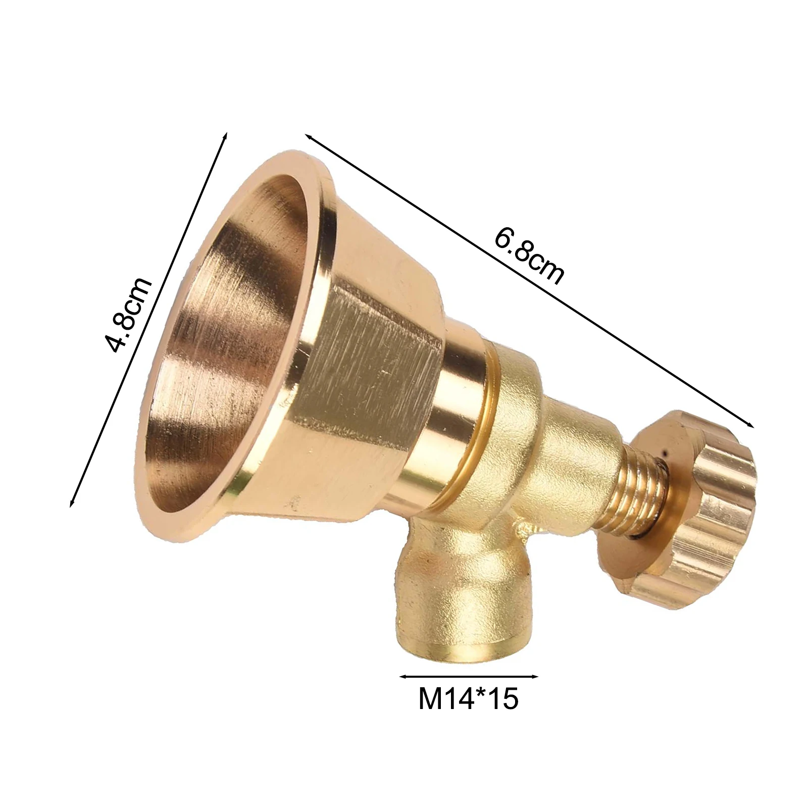 Nozzle Aluminum Gold Agricultural Cyclone Sprinkler Sturdy Thread Adjustable Nozzle Aluminum Gold Multiple Modes