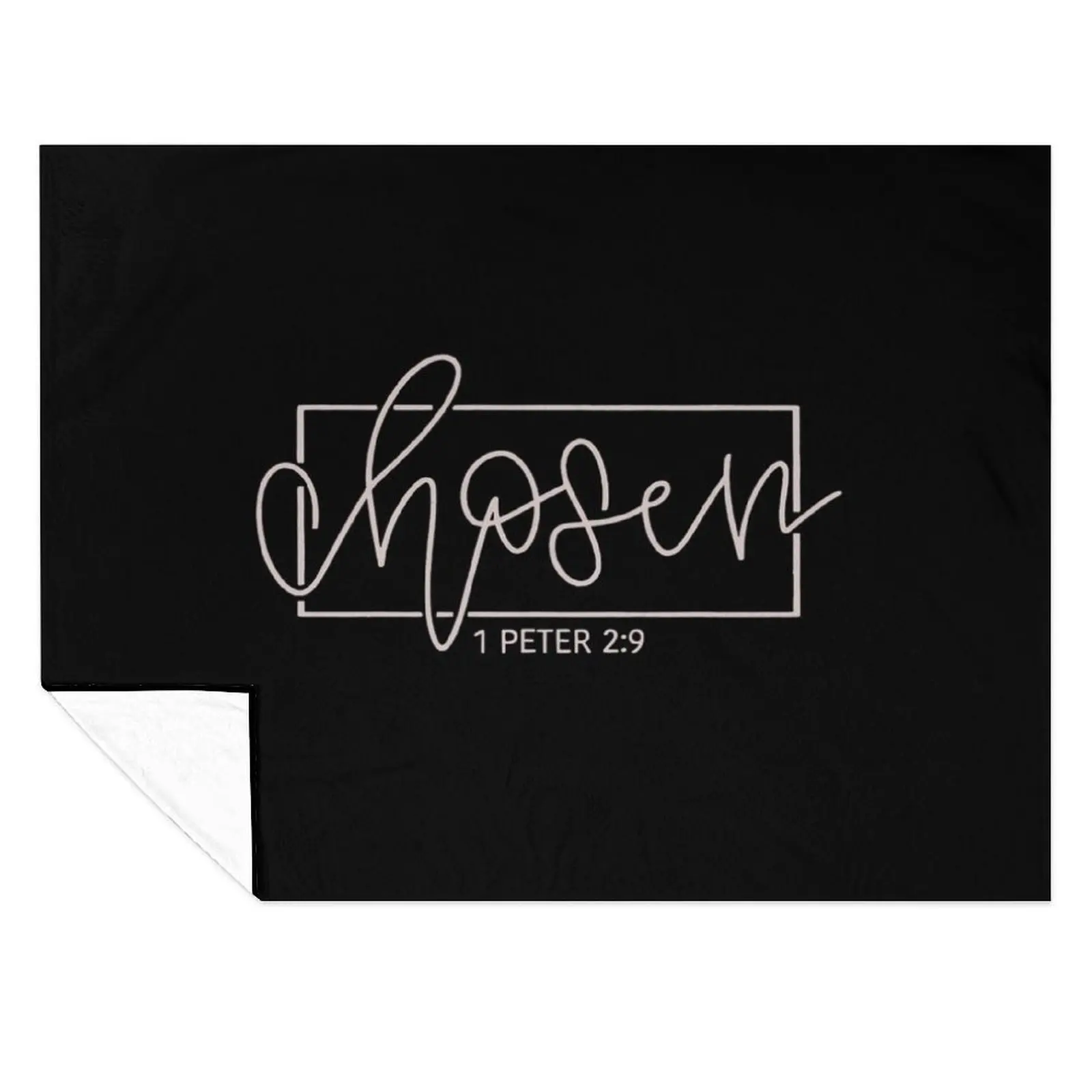 

Chosen 1 Peter 2:9 Throw Blanket Custom Soft Plaid Polar Hairy Blankets