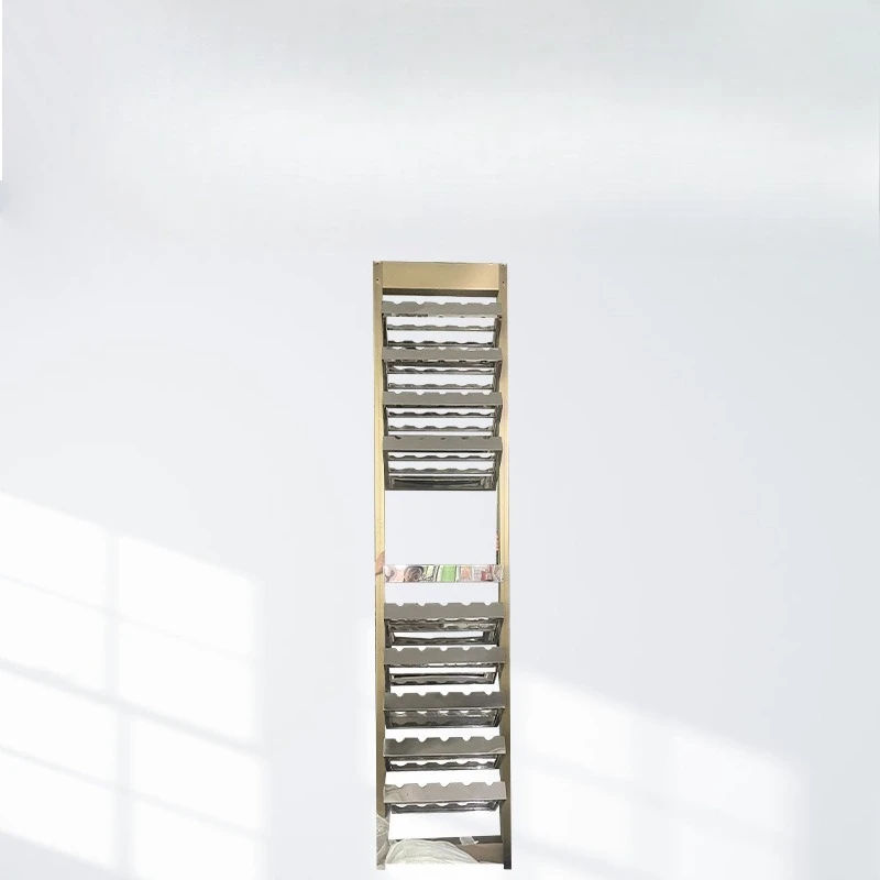 Red wine display rack, wrought iron wine rack