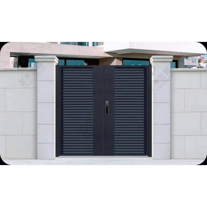 Modern Villa Fence Gate Entrance Door Aluminum Driveway Gate for Front Entry