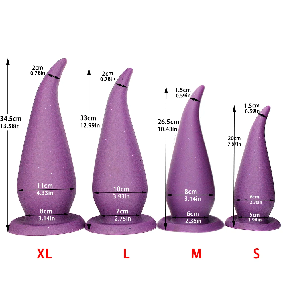 Dildos anales grandes de silicona, tallas S-XL, juguete sexual para mujeres, tapón anal, dilatador anal, pene grande, ta