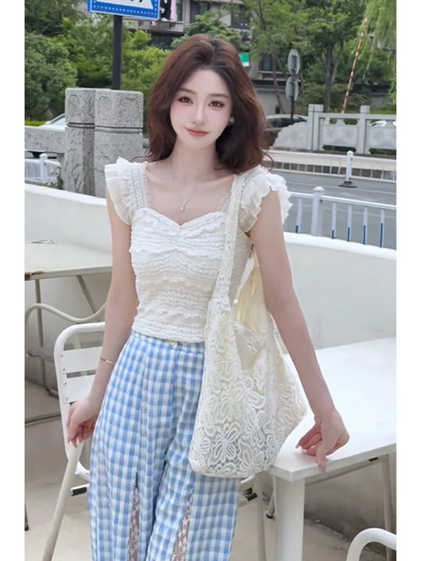 

Summer 2026 New Women's Fashion Set High Quality Casual Pants Short Sleeve Top Two-Piece Set Elegant Atmosphere Commute Style