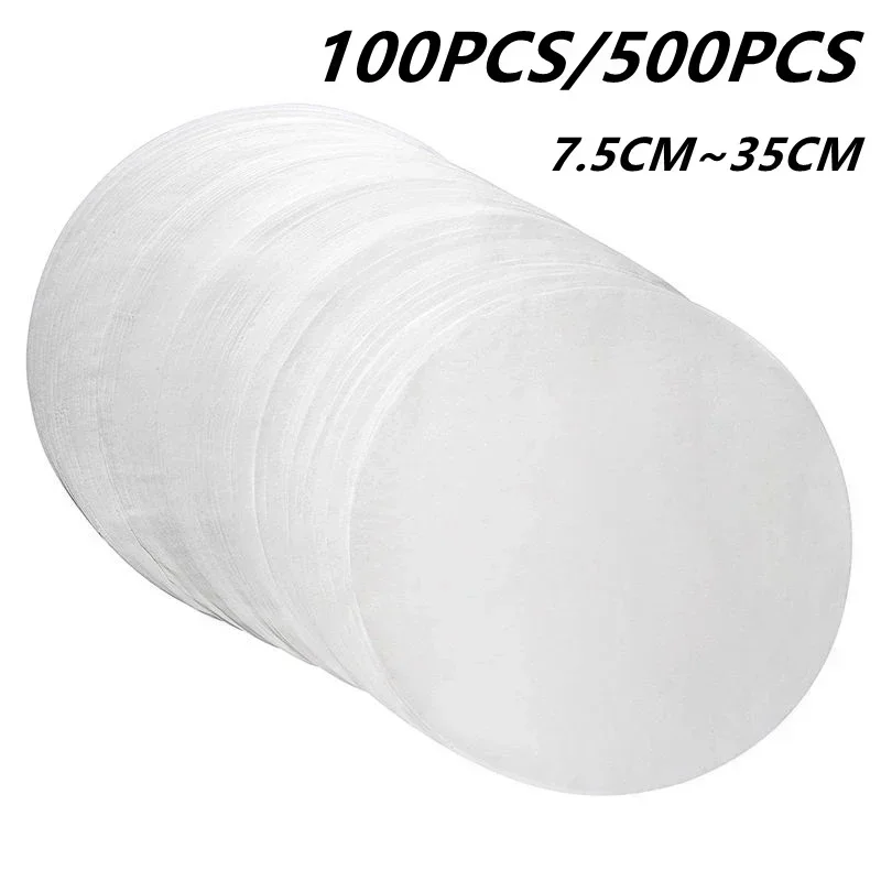 

500/100 Pcs Round Baking Paper Circle Parchment Liner BBQ Oven Patty Hamburger Paper Cake Non-Stick Baking silicon paper