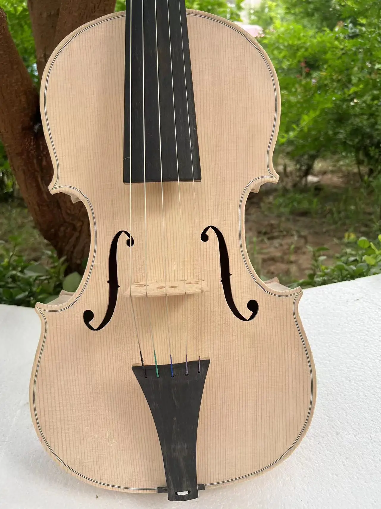 Hand made big Thicker rib 5 string viola 18\