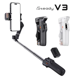 Hohem V3 Smartphone Stabilizer 360° Rotation Ai Face Tracking 3-Axis Phone Gimbal Selfie Stick Tripod for Vlog Video shooting