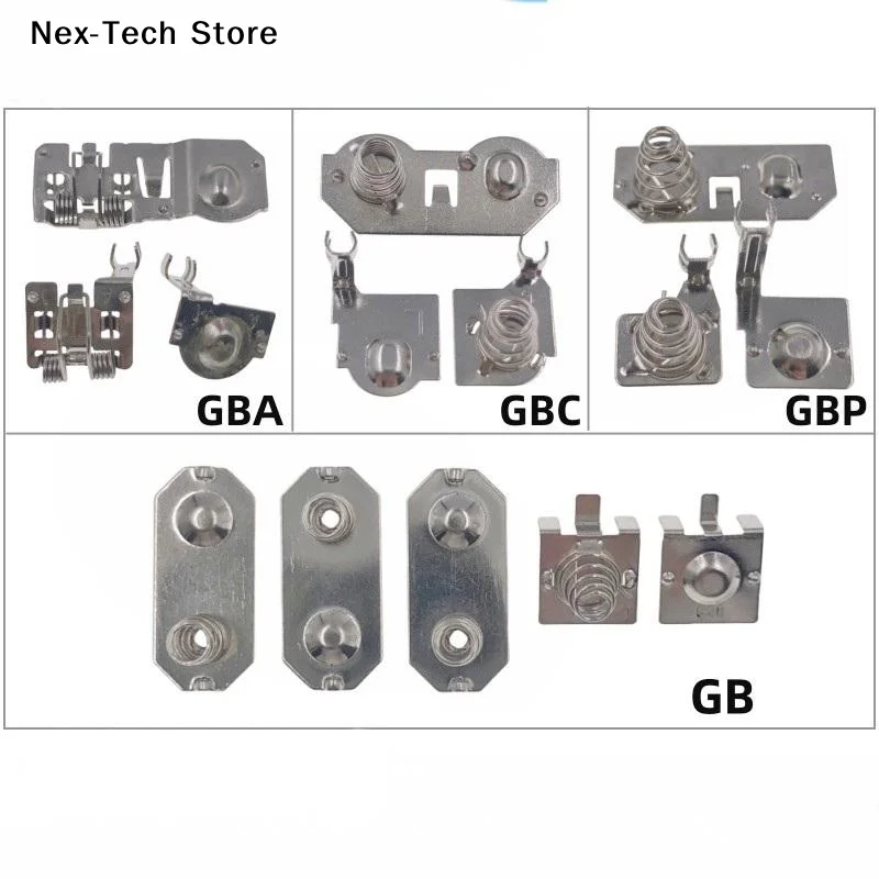 1/5 Sets Housing & Mainboard Advance Color Battery Terminals Spring Contacts For GB GBA GBC GBP Gameboy Remote Console
