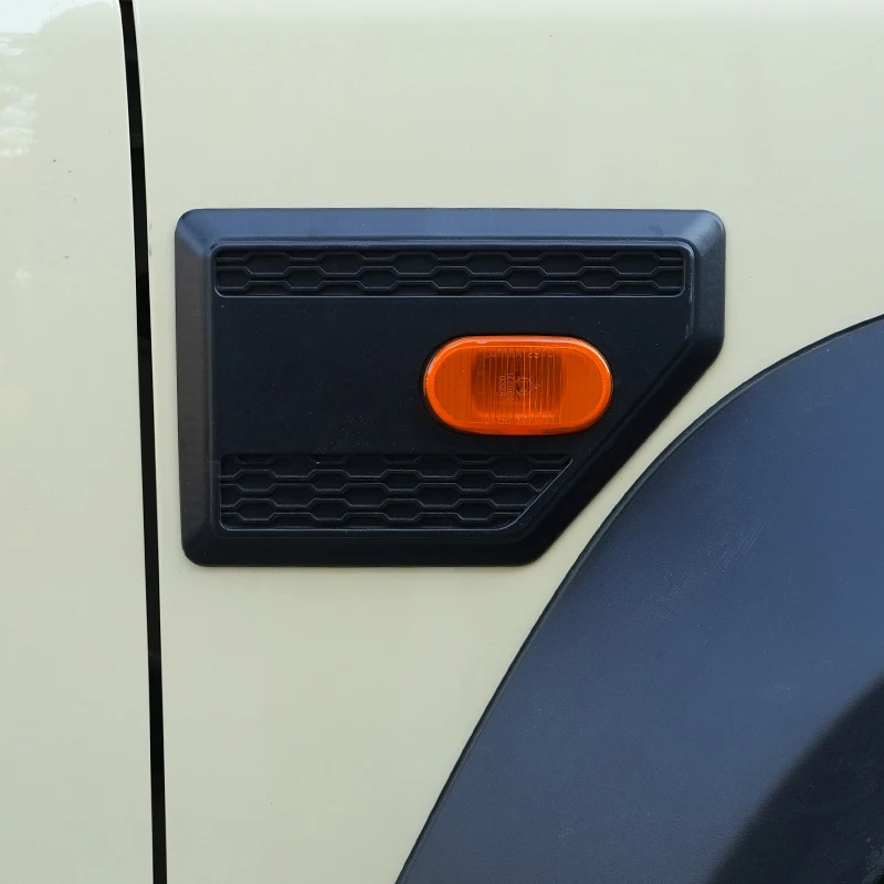 For Suzuki Jimny JB64 JB74 JC74 Side Turn Signal Cover Trim Carbon Fiber Style Fender Indicator Protector Exterior Decoration