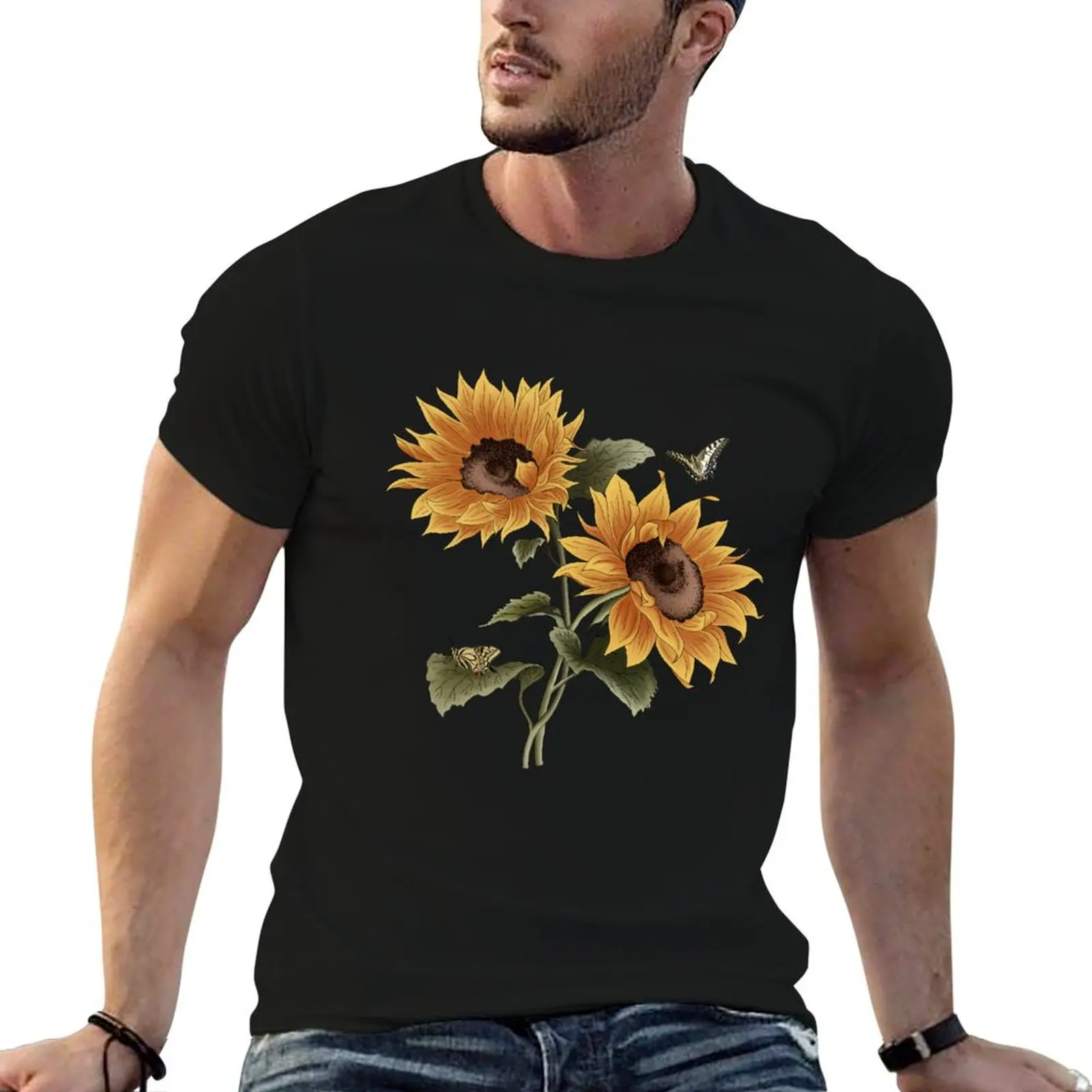 

shirt man man t luxury t T-Shirt designer Sunflowers shirt