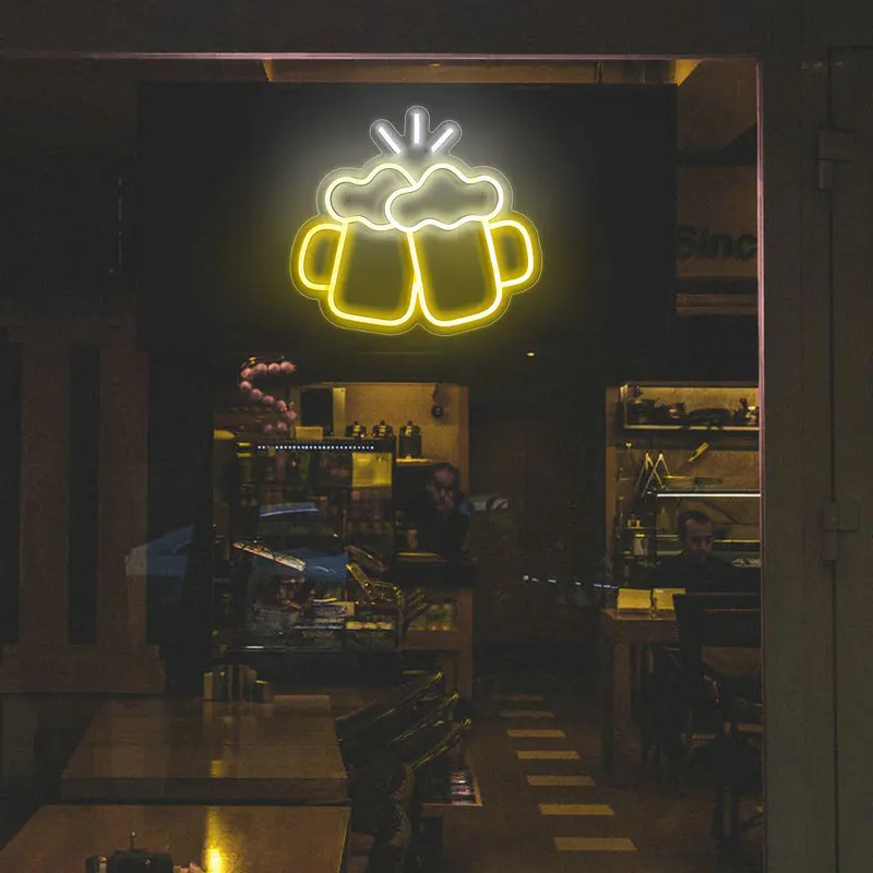 Customizable LED Neon Custom Humorous Text USB Powered Bedroom Bar Party Aisle Wall Decoration Man Hole Gift Multi Font Lighting