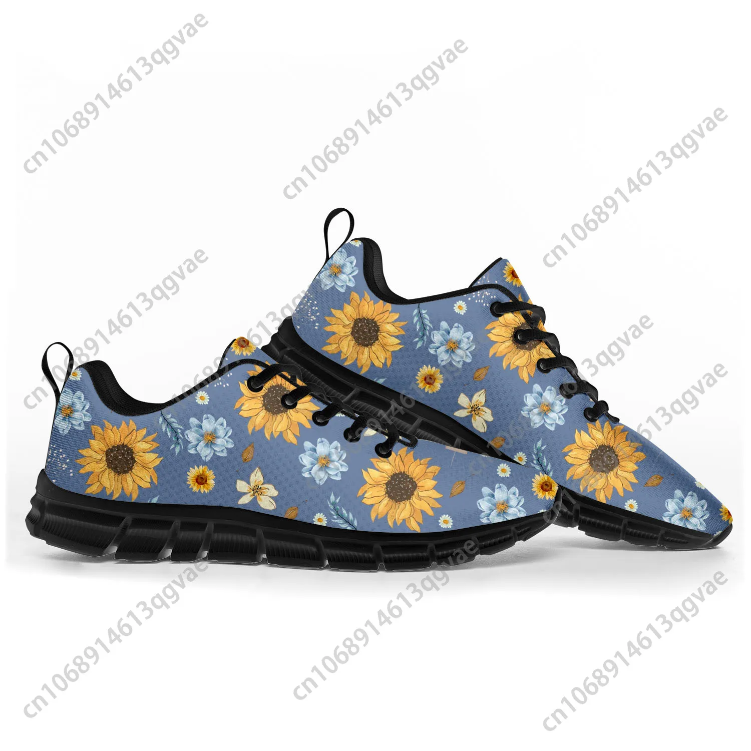 

Sunflower Yellow Flower Sports Shoes Mens Womens Teenager Kids Children Sneakers Casual Custom High Quality Couple Shoes Black