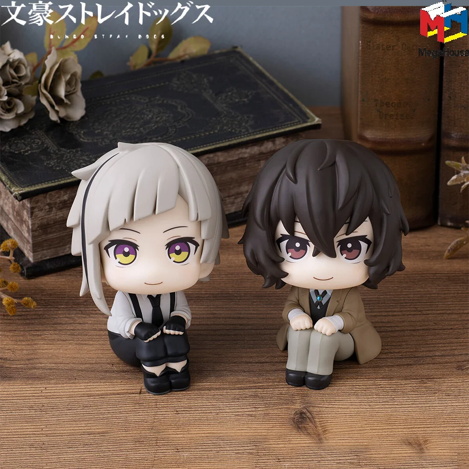 10 cm Bungou Stray Dogs Anime Figur Look Up Nakajima Atsushi Action Figur Q Version Dazai Osamu Figur PVC Sammlung Spielzeug