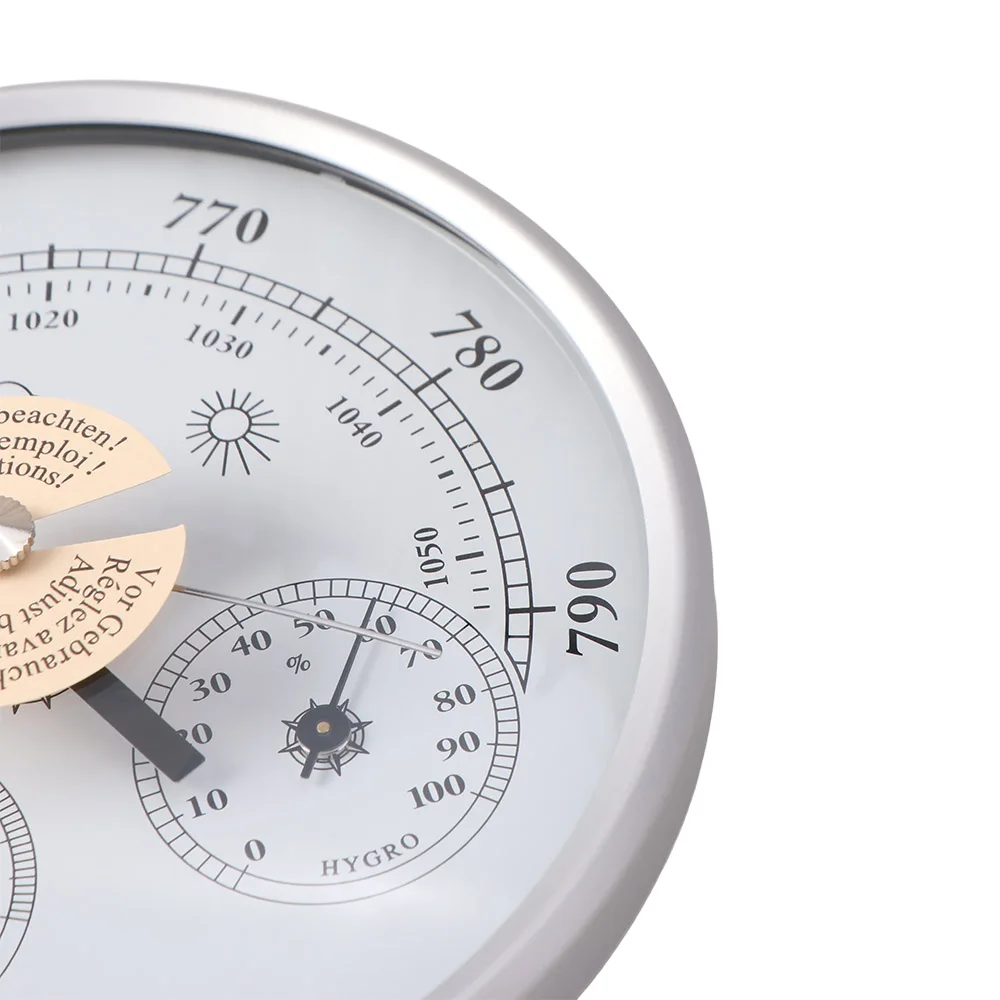 

3 in 1 Barometer Thermometer Hygrometer Large Display Wall Mounted Temperature and Humidity Gauge No Battery Accurate