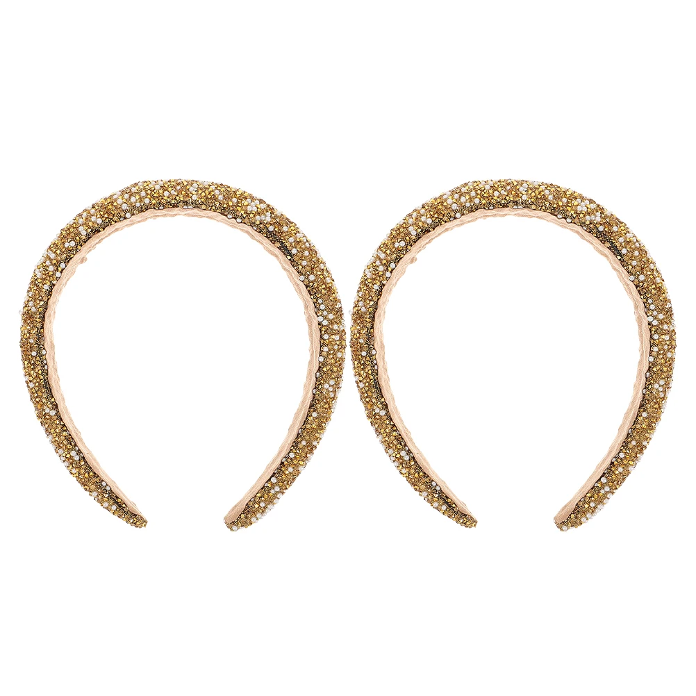 

2 Pcs Candy Color Wide Sponge Headbands for Women Fashion Accessories Spa Hair Bands Trendy Bohemia Plastic Headwear