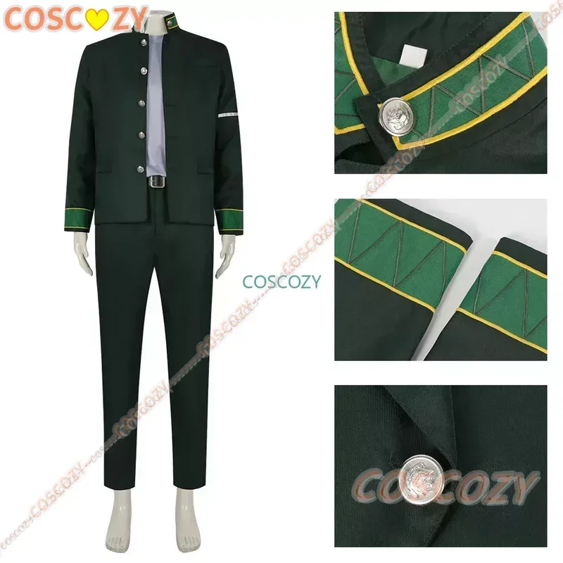 Anime Cosplay Wind Breaker Kyotaro Sugishita Cosplay Costume High School Uniform Coat Jacket Shirt Pants Belt Green With Suit Bo