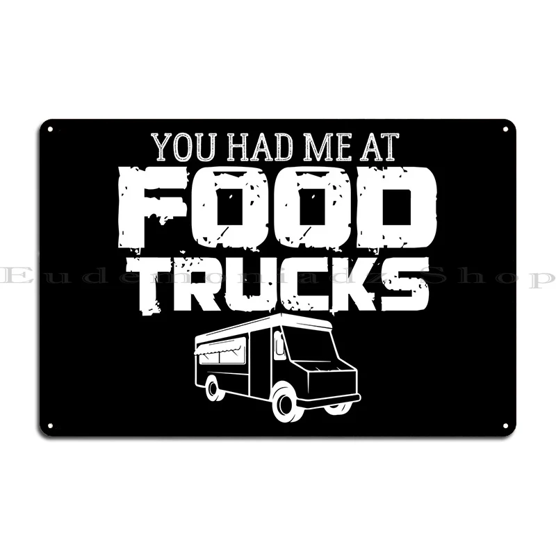 Food Truck Joke Trucker Metal Sign Pub Wall Decor Pub Designing Garage Tin Sign Poster