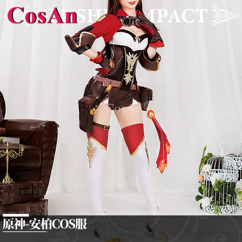 

CosAn Game Genshin Impact Amber Cosplay Costumes Elegant Gorgeous Battle Uniforms Women Activity Party Role Play Clothing S-XL