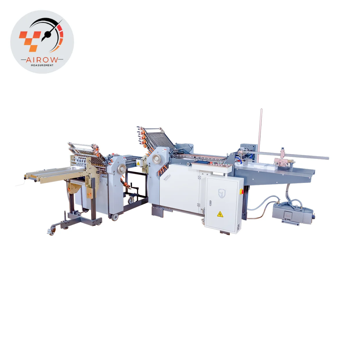 AIROW Electronic Double Sheet Detector Origami Paper Folding Machine PLC Gear Core High Efficiency Custom Size for Leaflets
