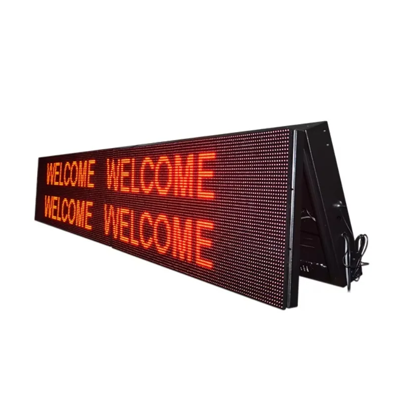 IP65 P10 9x3 red led message board outdoor led message board display